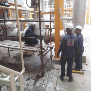 ۱۸ inches steam valve clamp with 42 bar